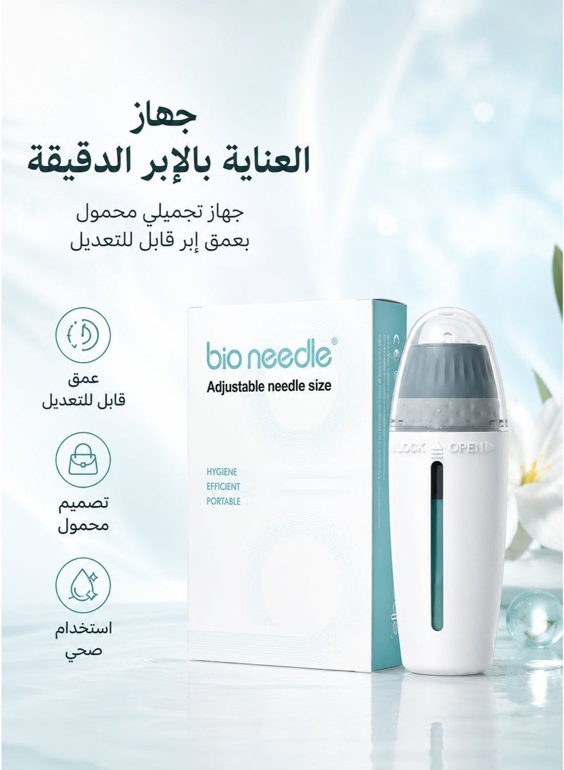 bio needle Home Use Dr. Pen Derma Stamp Adjustable 0-1.5mm H24 Bio Needle for Skin Rejuvenation & 0.5mm for Men's Beard Growth - Image 2