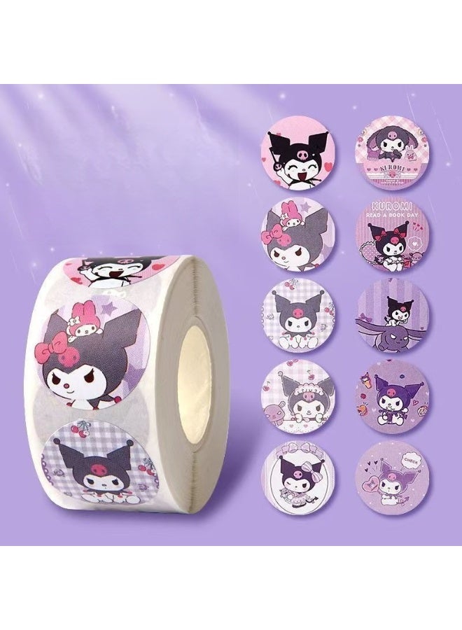 HIHILOOK 2000PCS Motivational Stickers for Kids, 4 Rolls 20 Designs Motivational Stickers, Waterproof Cute Cartoon Vinyl Stickers, ,Children's Gifts, Envelope Stickers, Sticker Gifts, Anime Sealing Stickers - Image 5
