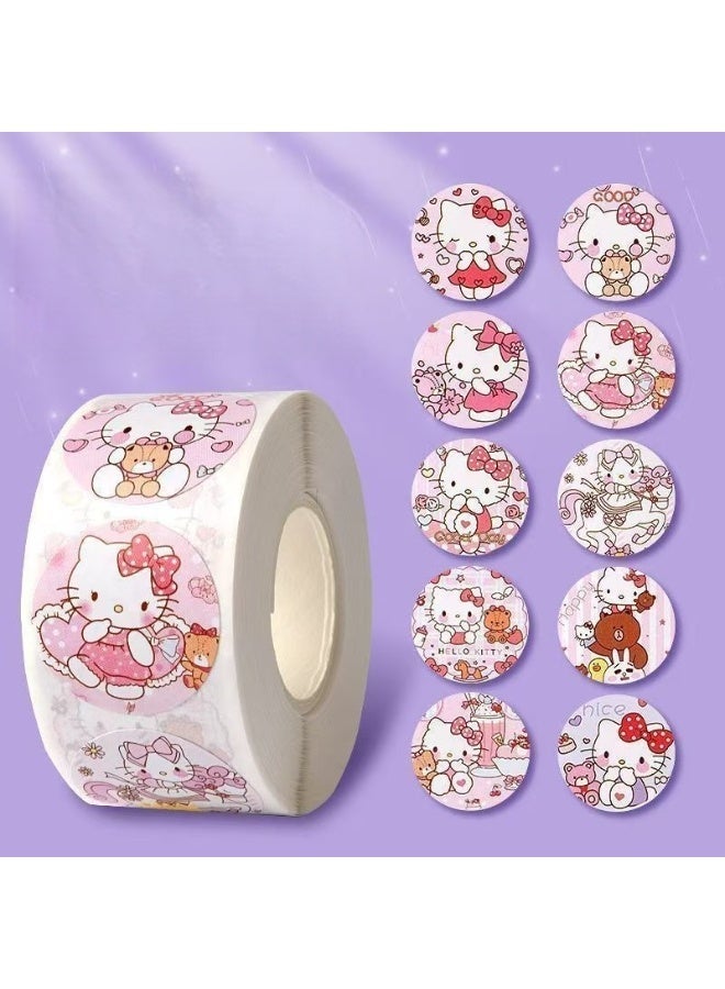 HIHILOOK 2000PCS Motivational Stickers for Kids, 4 Rolls 20 Designs Motivational Stickers, Waterproof Cute Cartoon Vinyl Stickers, ,Children's Gifts, Envelope Stickers, Sticker Gifts, Anime Sealing Stickers - Image 4