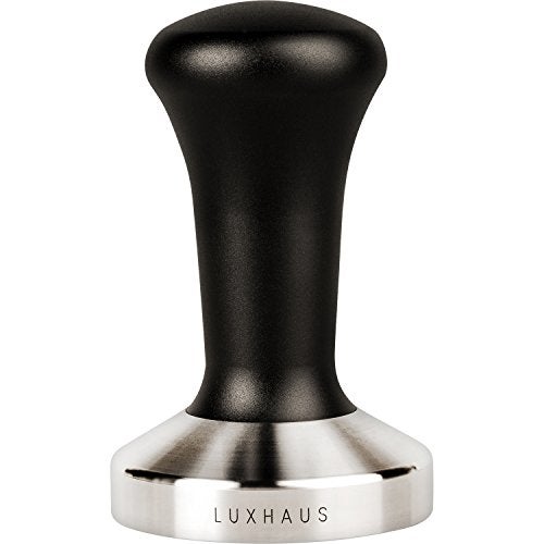 LuxHaus 53mm Espresso Tamper Premium Barista Coffee Tamper with 100 Flat Stainless Steel Base