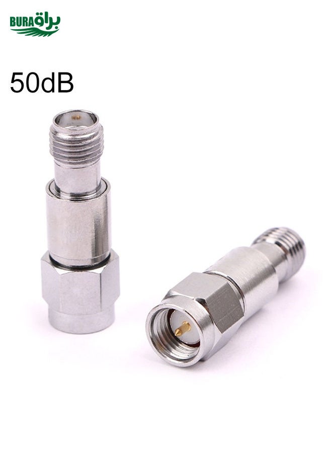 BURAQ 50dBi SMA Attenuator DC-6GHz SMA Coaxial Fixed Connectors  - Image 1