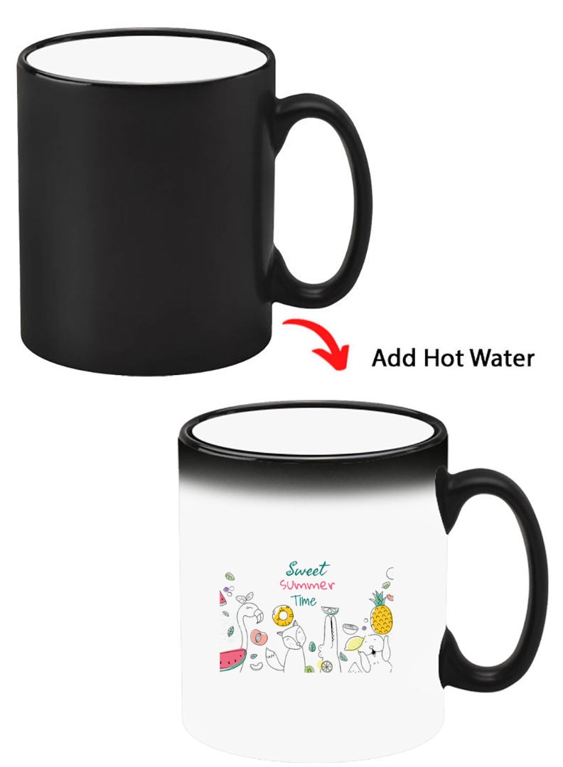 Theodor Color Changing Heat Sensitive Ceramic Mug, Image Revealed When HOT Liquid is Added! Sweet Summer Time - Image 1