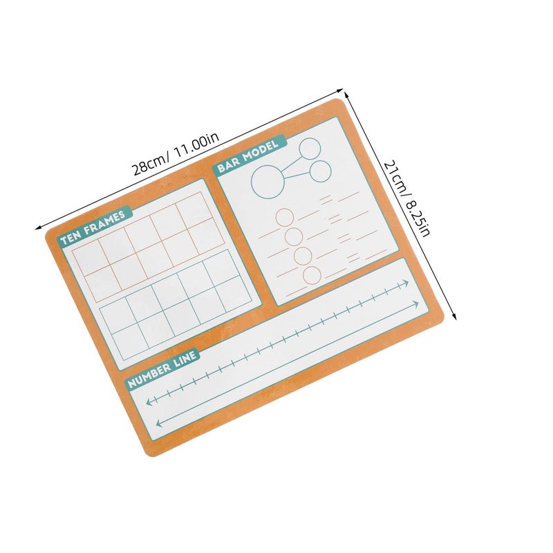 Portable Double Sided Whiteboard Set With 2 Markers Poster For Teachers - Image 3