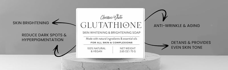 classicwhite صابون تبييض البشرة الكلاسيكي الأبيض مع الجلوتاثيون مصنوع من مكونات طبيعية وزيوت أساسية لجميع أنواع البشرة 75 جرام عبوة من 4 - Image 3