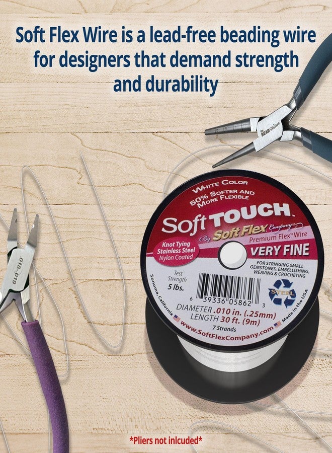 Soft Flex Kink Resistant Beading Wire - Very Fine 0.10 Diameter - Jewelry Making Bead Wire - 30 Ft - Image 4