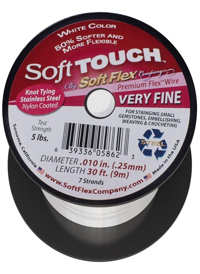 Soft Flex Kink Resistant Beading Wire - Very Fine 0.10 Diameter - Jewelry Making Bead Wire - 30 Ft - Image 1