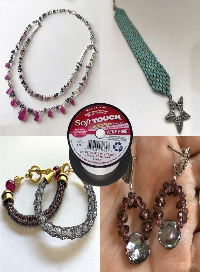 Soft Flex Kink Resistant Beading Wire - Very Fine 0.10 Diameter - Jewelry Making Bead Wire - 30 Ft - Image 2