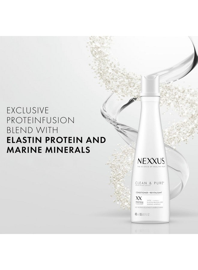 Nexxus Clean and Pure Conditioner With ProteinFusion, Nourished Hair Care, Silicone, Dye, and Paraben Free 13.5 oz - Image 3