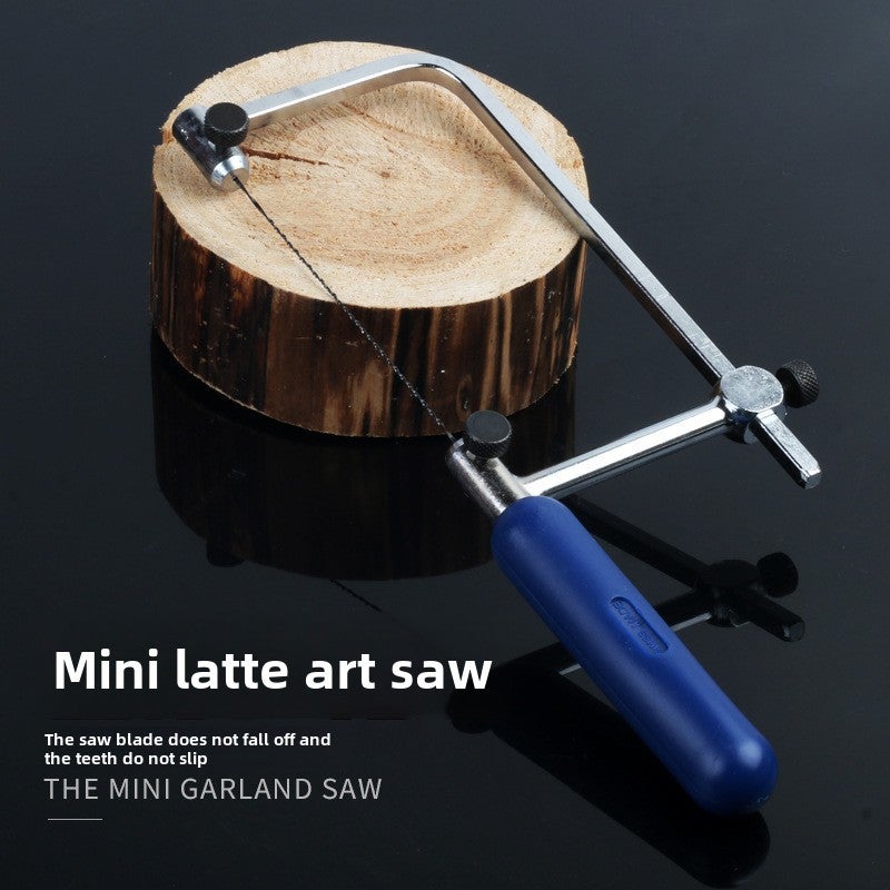 Fish brand curved saw mini U-shaped saw bow small hand saw woodworking pull saw wire saw DIY model saw(ASB 400) - Image 2