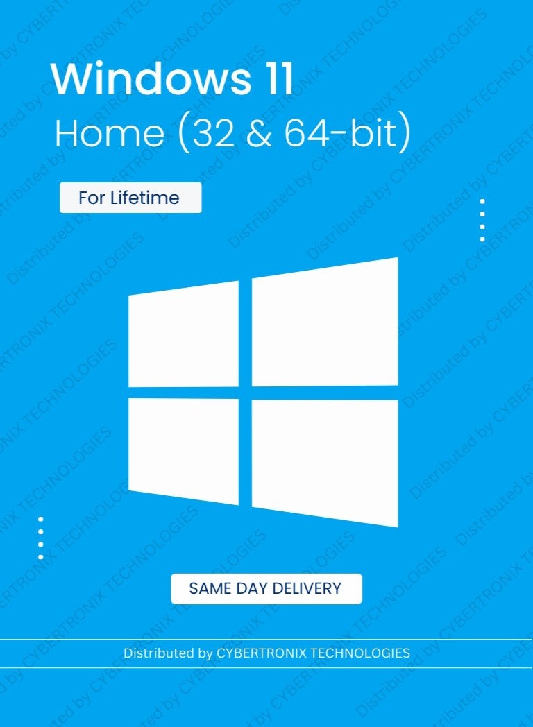 Windows 11 Home (32 & 64-bit) for Lifetime | Digital License | SAME DAY DELIVERY