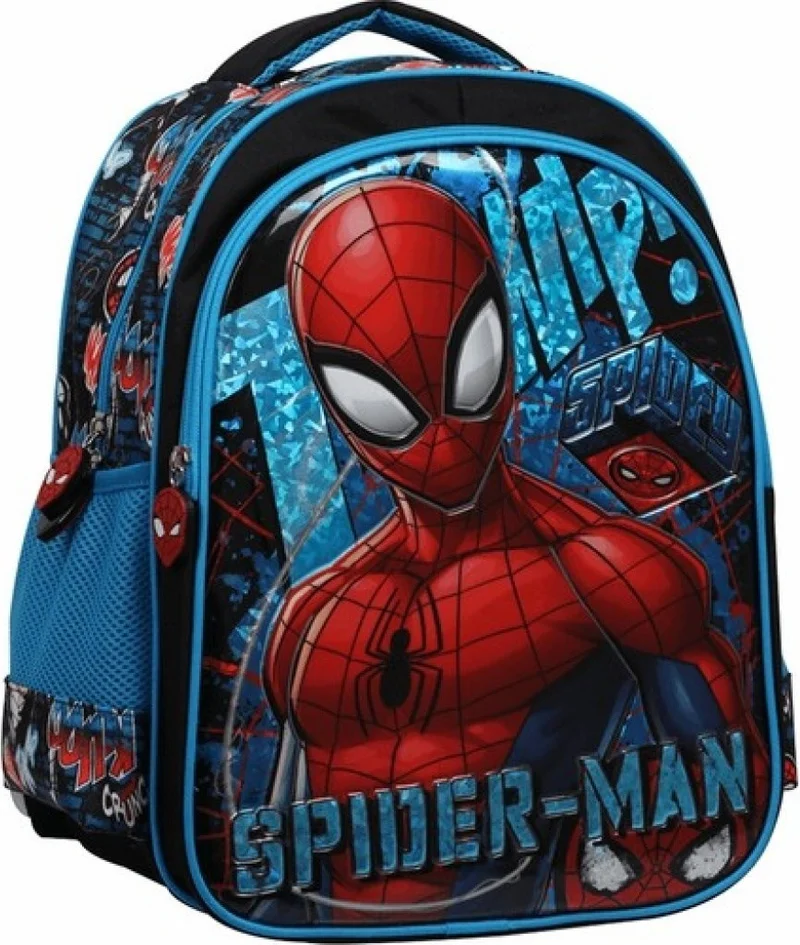 GENC DIJITAL BASKI GENC DIGITAL PRINTING Spiderman Primary School Bag Loft Stand Tall (10 Piece Mega Set)