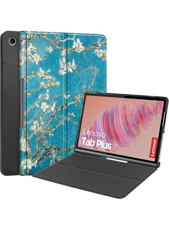 متوافق مع غطاء Lenovo Tab Plus 11.5-inch 2024 (TB351FU)، غطاء جلدي ذكي مع حامل أمامي لـ Lenovo Tab Plus 11.5''. - Image 1