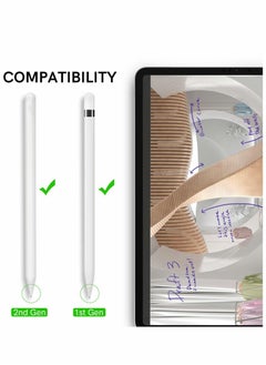 Y&D Replacement Tips for Apple Pencil, 3 Pack Compatible with Pencil 2nd Gen and 1st Gen, No Wear Out Fine Point Precise Control Pen Like Nibs (Clear+Black+White)  - Image 2