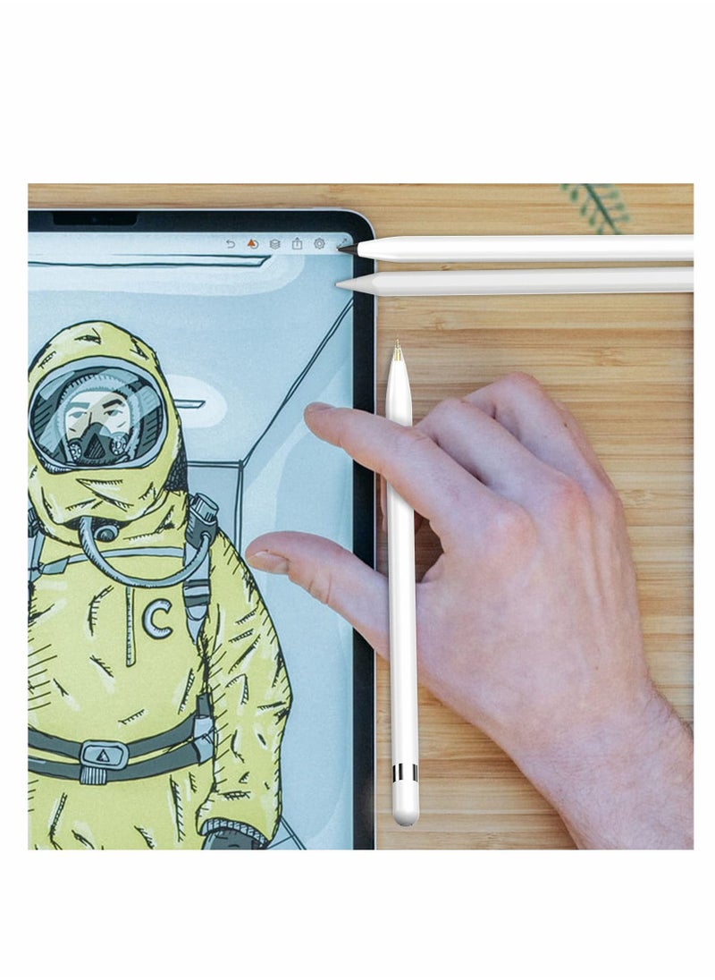 Y&D - Replacement Tips for Apple Pencil, 3 Pack Compatible with Pencil 2nd Gen and 1st Gen, No Wear Out Fine Point Precise Control Pen Like Nibs (Clear+Black+White) - Image 1