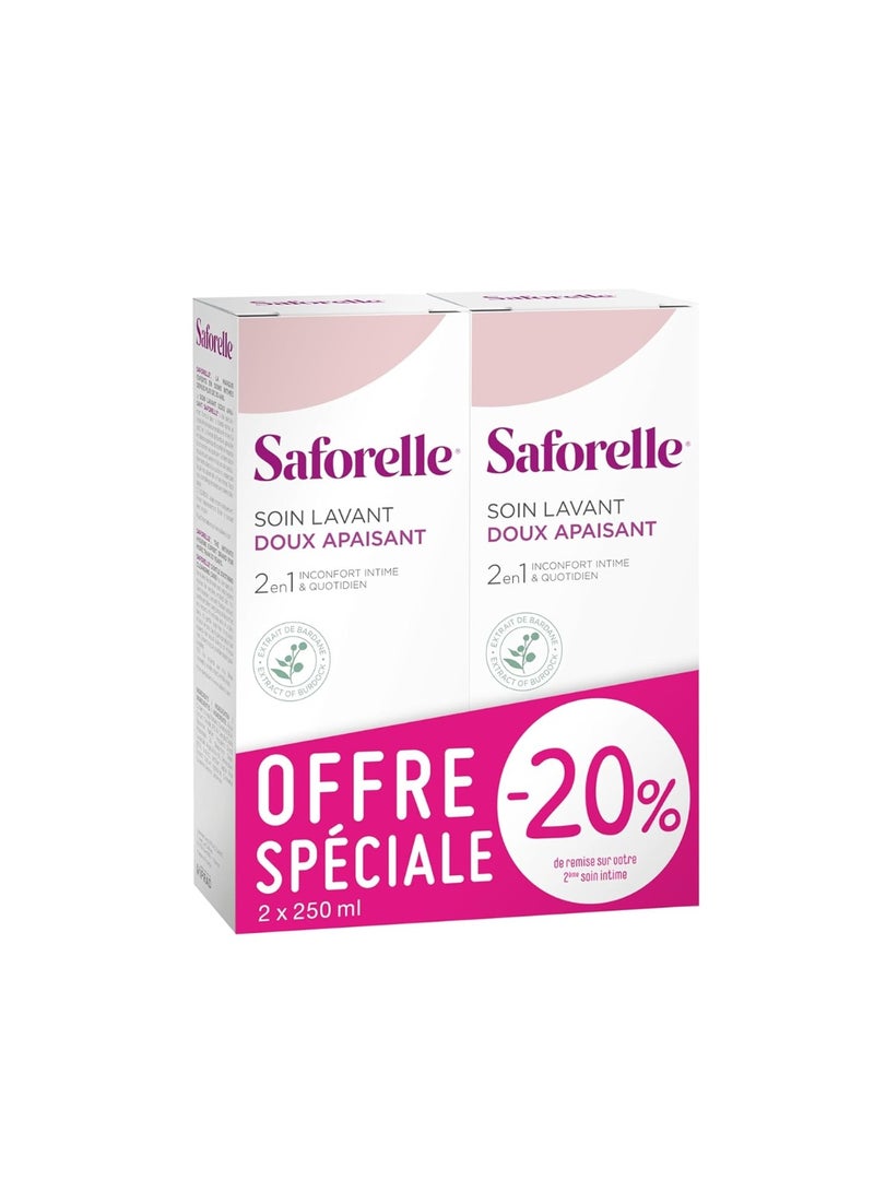 Saforelle Gentle Cleansing Care 2X250ml - Image 1