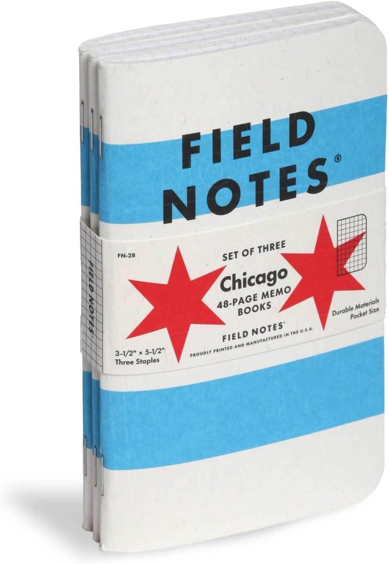 Field Notes : Chicago 3-Pack - Graph Paper - 48 Pages - 3.5" x 5.5" - Image 3