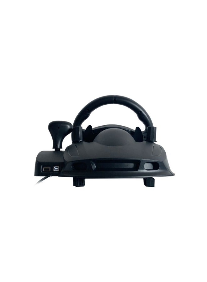 Direct 270 Degree Steering Programmable Buttons Compatible With Multi-platform Racing Driving Simulation Game Steering Wheel-Product Color:Black  - Image 3