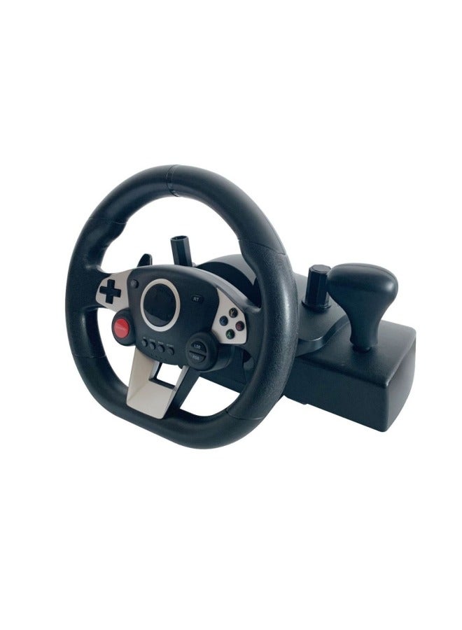 Direct 270 Degree Steering Programmable Buttons Compatible With Multi-platform Racing Driving Simulation Game Steering Wheel-Product Color:Black  - Image 5