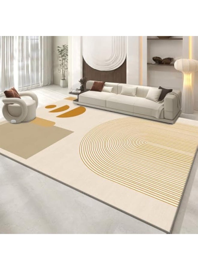 Arabest Modern Contemporary Aesthetic 120 * 180CM Area Rugs, Washable & Stain Resistant Carpet,Home Decor for Living Room & Bedroom - Image 1