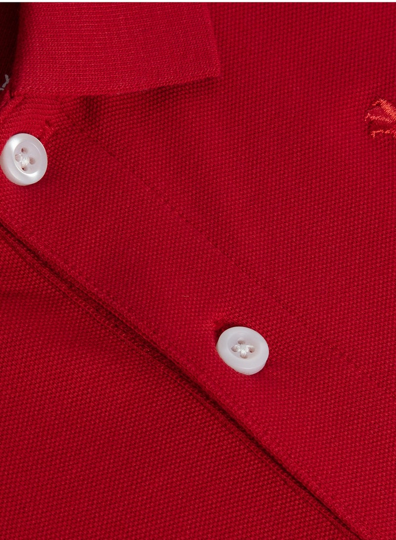 GIORDANO Lion Polo Red  - Image 4