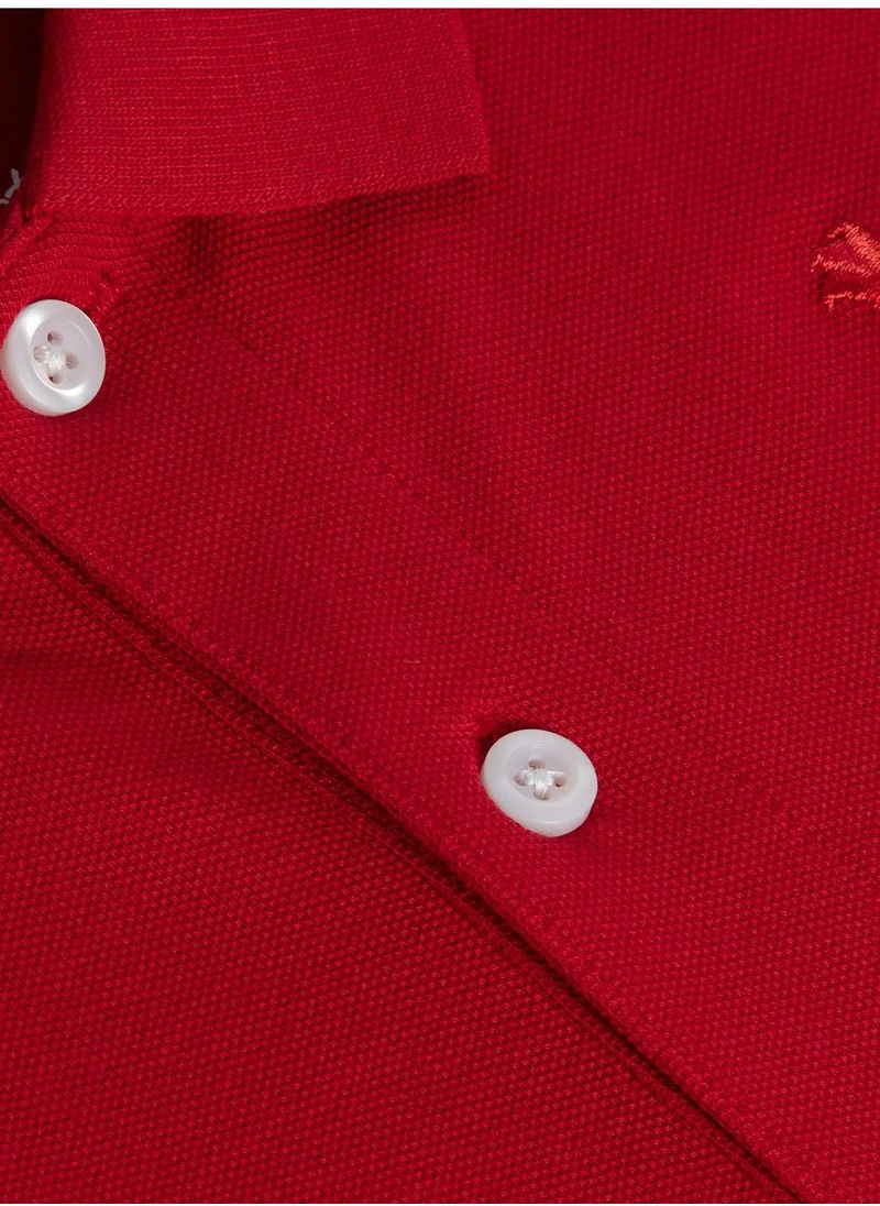 GIORDANO Lion Polo Red