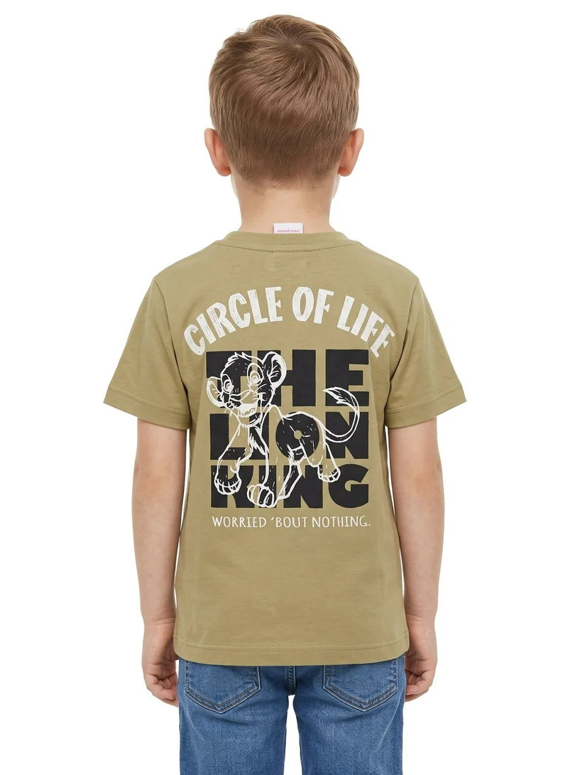 ديزني Disney The Lion King Simba Graphic T-Shirt for Toddler Boys | Circle of Life Character Print Casual Crew Neck Tee