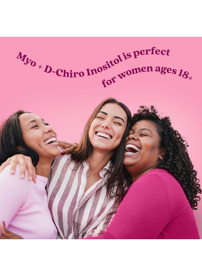 BeLive كبسولات Myo-Inositol &amp; D-Chiro Inositol - مكمل إينوزيتول 90 قيراط مع حمض الفوليك لمتلازمة تكيس المبايض، والصحة الإنجابية والتوازن الهرموني، ومكملات الخصوبة للمرأة، النسبة المثالية 40:1 - Image 5