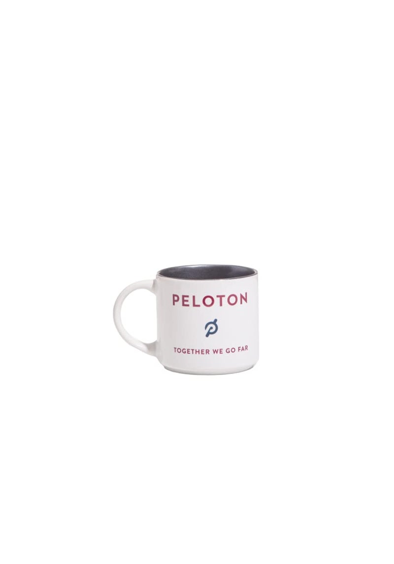 Peloton Together We Go Far 15 oz Ceramic Stoneware Mug White