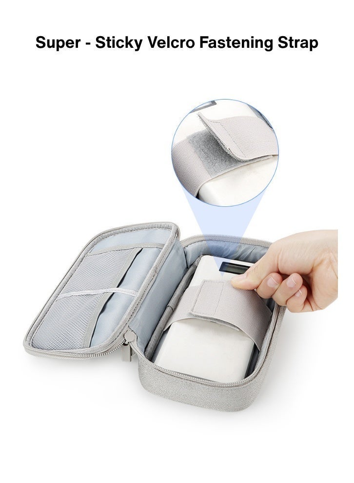 حقيبة تنظيم إلكترونية مقاومة للماء، وحقيبة تكنولوجيا السفر، وحقيبة الأدوات الإضافية الرقمية للهواتف الذكية/الكاميرات/مصارف الطاقة/كابلات البيانات، حقيبة إدارة الكوابل، الحجم المتوسط - Image 3