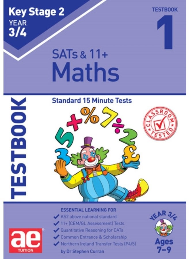 KS2 Maths Year 3 4 Testbook 1 Standard 15 Minute Tests - Paperback