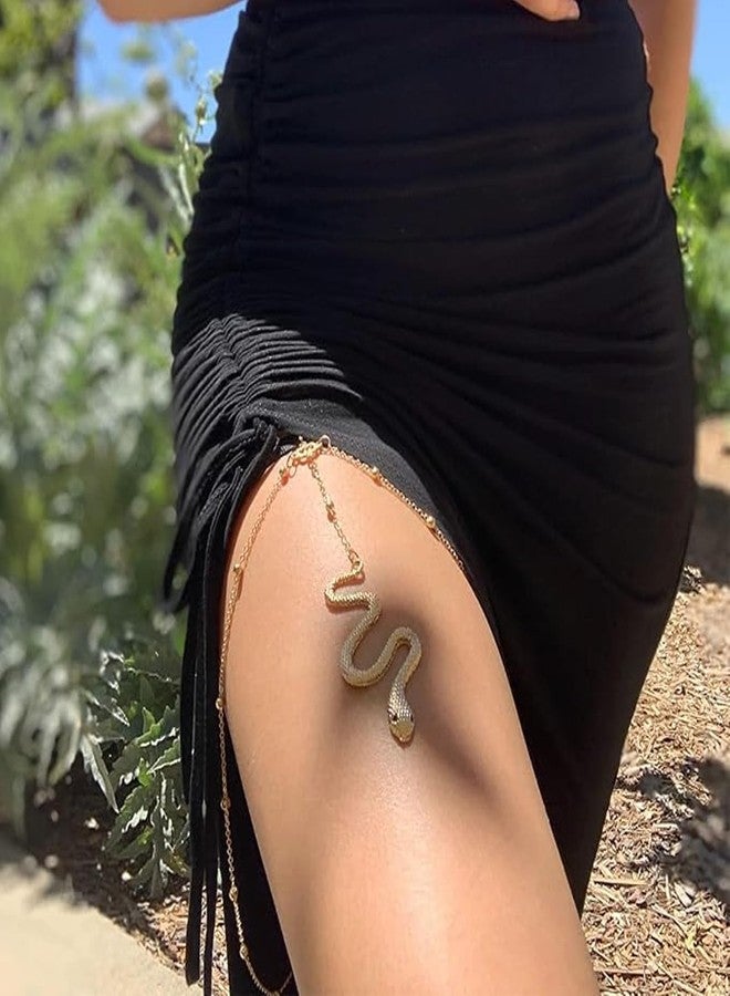 Your Always Charm Thigh Chain Snake Bat Leg Chains Jewelry for Women Halloween Body Chain Jewelry - Image 2