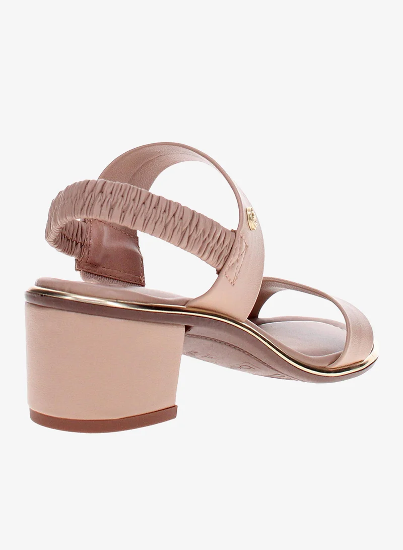 Beira Rio Beige Mid Heel Sandals for Women – Stylish & Comfortable Footwear for Any Occasion for Women | Best Price UAE