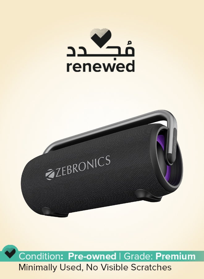 ZEBRONICS Renewed - ZEBRONICS AXON 100 Portable Party Bluetooth Speaker with RGB Lights and Deep Bass - Image 1