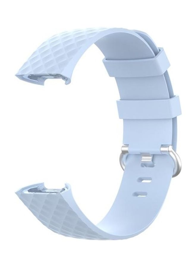 BGM Colour Buckle TPU Wrist Strap Watch Band for Fitbit Charge 4/3/SE 18mm Blue - Image 3