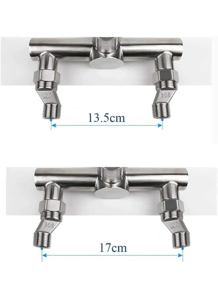 Rubik Wall Mount Faucet Mixer Tap, Stainless Steel Single Handle Hot and Cold Water Tap for Kitchen Sink Bathroom Wash Basin  - Image 4