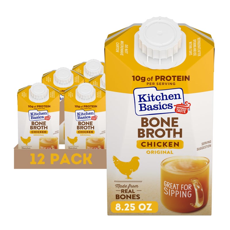 Kitchen Basics Original Chicken Bone Broth 825 oz Pack of 12 - Image 3