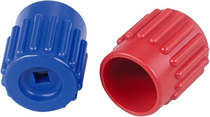Robinair 41698 Replacement Handwheel Set for 41600 Series - Red and Blue