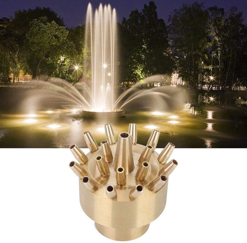 MAXAIR BRASS ADJUSTABLE TYPE 19 NOZZLE 3STAGES FOUNTAIN HEAD HEAVY DUTY FEMALE THREAD 1" BSPT FOR GARDEN, POND, POOL ETC - Image 5