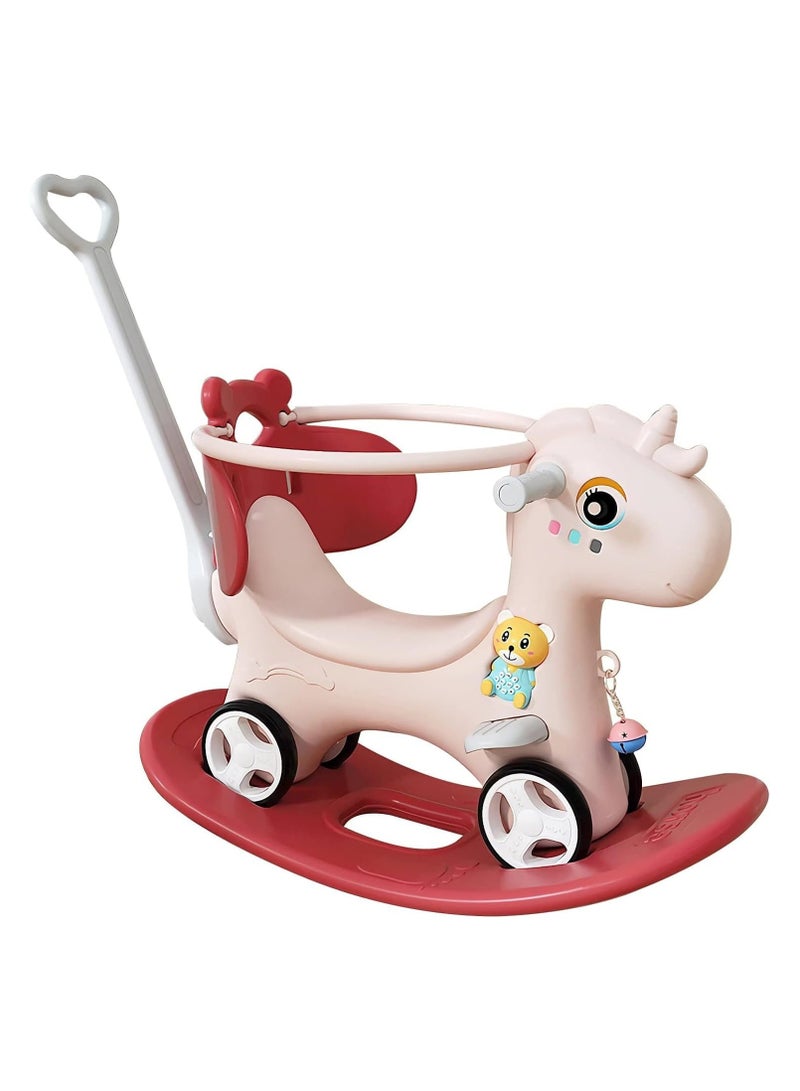 DubaiGallery Interactive Plastic Rocking Horse for Gender Neutral 3-4 Year Olds - Battery Included - 68cm Length - Rocking Horses - Image 1
