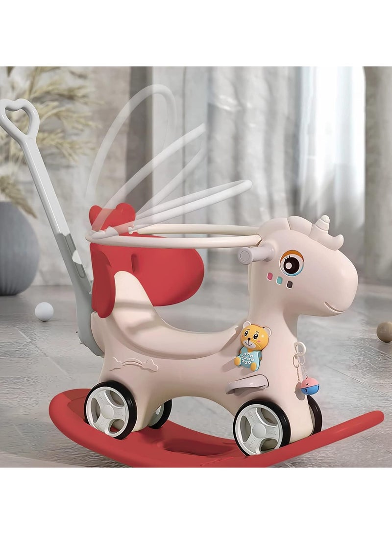 DubaiGallery Interactive Plastic Rocking Horse for Gender Neutral 3-4 Year Olds - Battery Included - 68cm Length - Rocking Horses - Image 2
