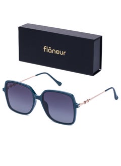 flâneur Stylish Oversized Square Polarized Sunglasses For Women and Men  - Image 1