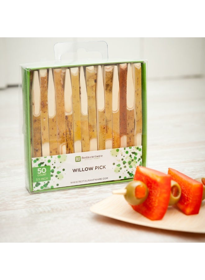 Restaurantware 3.5 Inch Toothpicks For Appetizers, 500 Natural Wood Cocktail Toothpicks - Sturdy, Sharp Point, Bamboo Mini Appetizer Picks, Sturdy, For Garnishes Or Finger Foods - Image 3