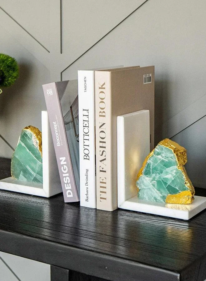 KNOT HOME Isaac Twain Marble Based Statues (2pcs) Knot Home Designer Accessory for Bedroom Living Dining Room Office Area Décor