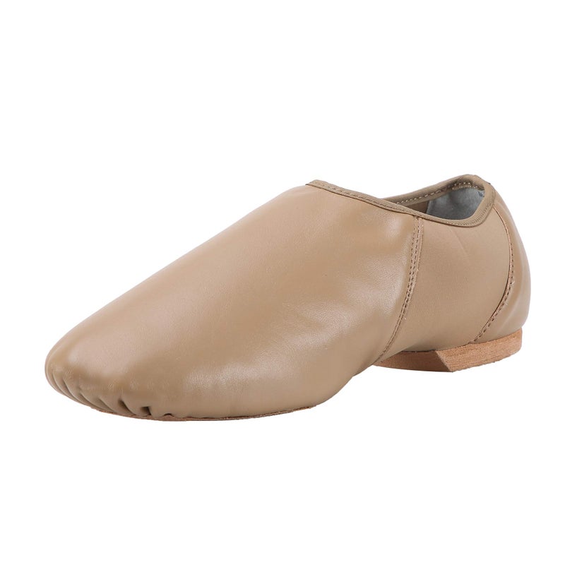 ARCLIBER Leather Jazz Shoe Women/Men Slip-on Brown 10 M US - Image 1