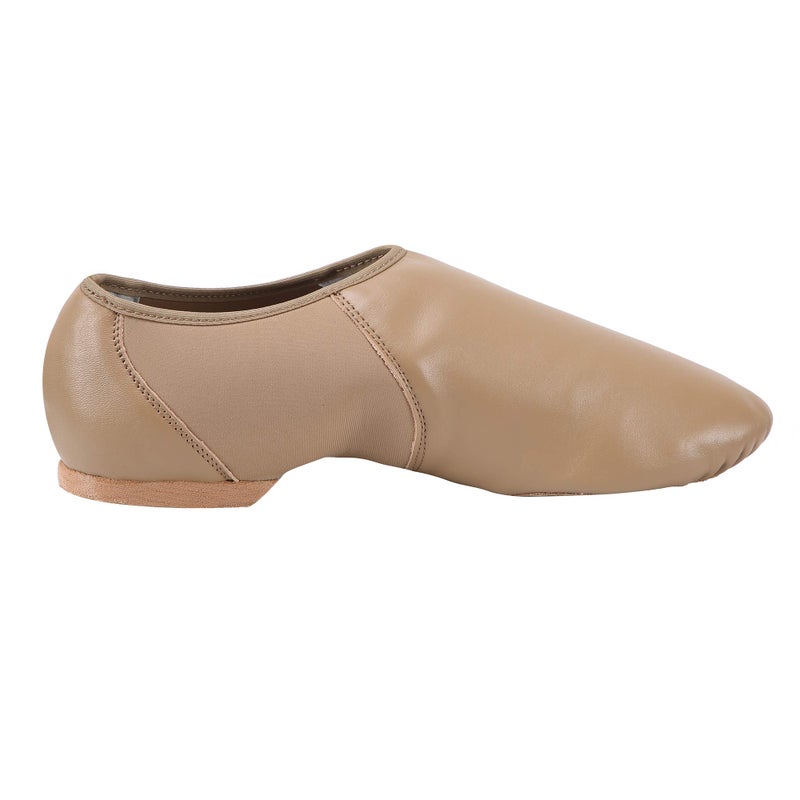 ARCLIBER Leather Jazz Shoe Women/Men Slip-on Brown 10 M US - Image 4
