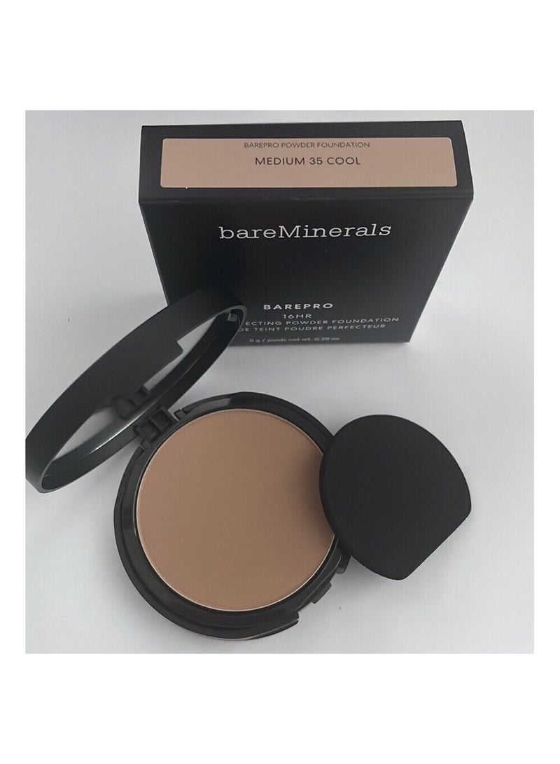 bareMinerals BAREPRO Skin-Perfecting Powder Foundation Medium 35 Cool, 8g