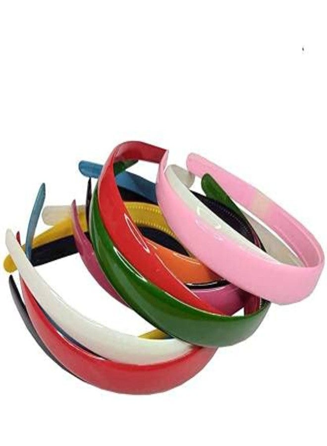 DN Creation مجموعة دي إن كرييشن من 10 ربطات شعر بلاستيكية، ربطات شعر رفيعة صلبة بألوان متنوعة، إكسسوارات شعر للبنات/السيدات - Image 2