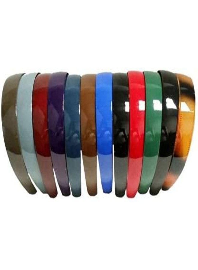 DN Creation مجموعة دي إن كرييشن من 10 ربطات شعر بلاستيكية، ربطات شعر رفيعة صلبة بألوان متنوعة، إكسسوارات شعر للبنات/السيدات - Image 4