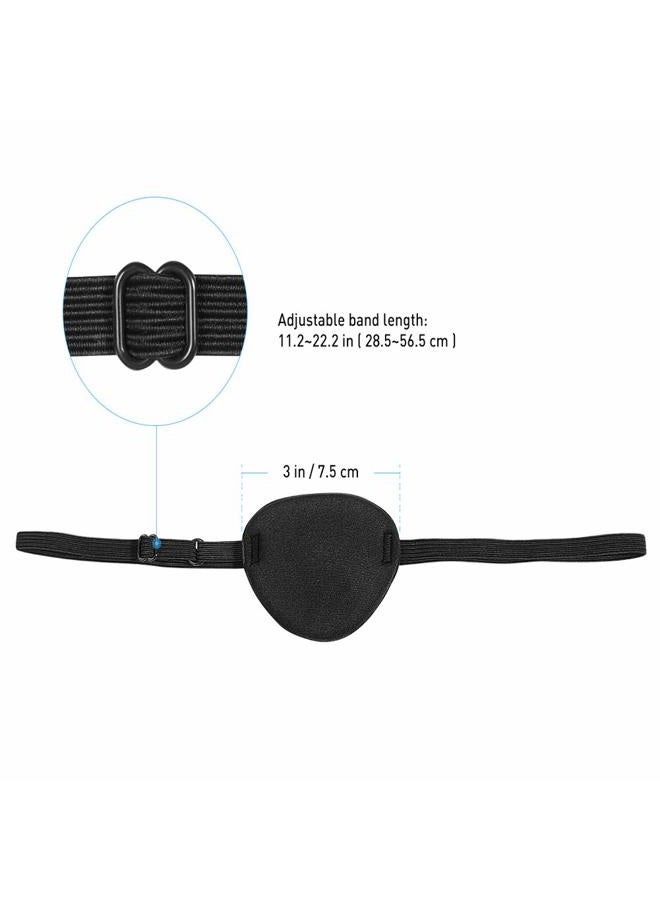 Tvoip 2Pcs Single Eye Mask 3D Stereo Comfort Sponge Shading Cover Training Pirate Toy Eye Patch Eye Mask For Children Adult Kids - Image 3