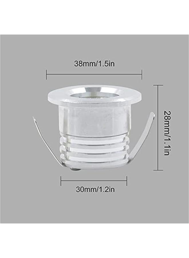 Mini Recessed COB Spotlight, Easy to Conceal LED Ceiling Spotlight, High Light Transmission Shade, Soft Light, for Indoor Ceiling Mall Showcase Entrance Doors(Positive white light - 6000K) - Image 5